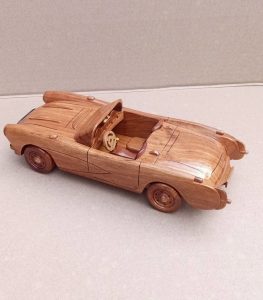 Wooden classic car