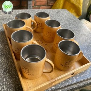 bamboo cup with handle