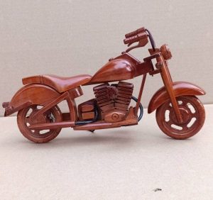 wooden decoration motorbike